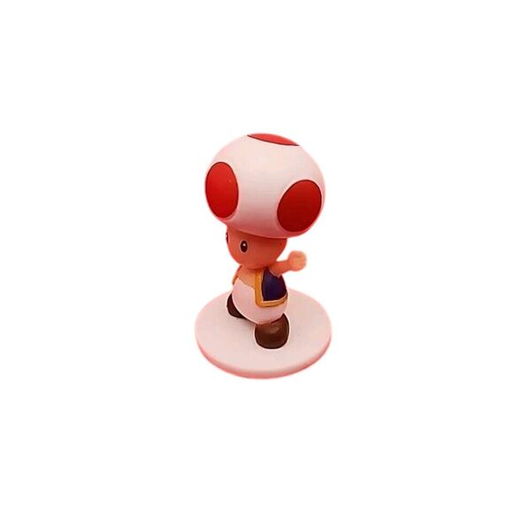 Toad Super Mario Bros Mascot Mini Figure Nintendo Japan E659 EUC - Picture 2 of 6